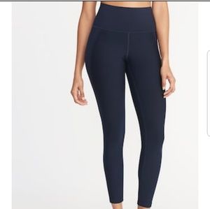 High rise 7/8 sculpt navy blue-OLD NAVY